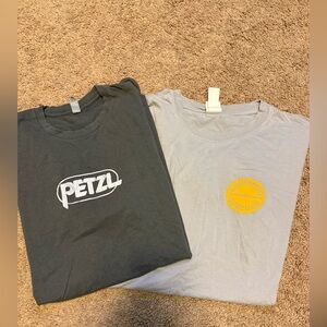 Petzl Gray and California Horizons gray T-Shirts